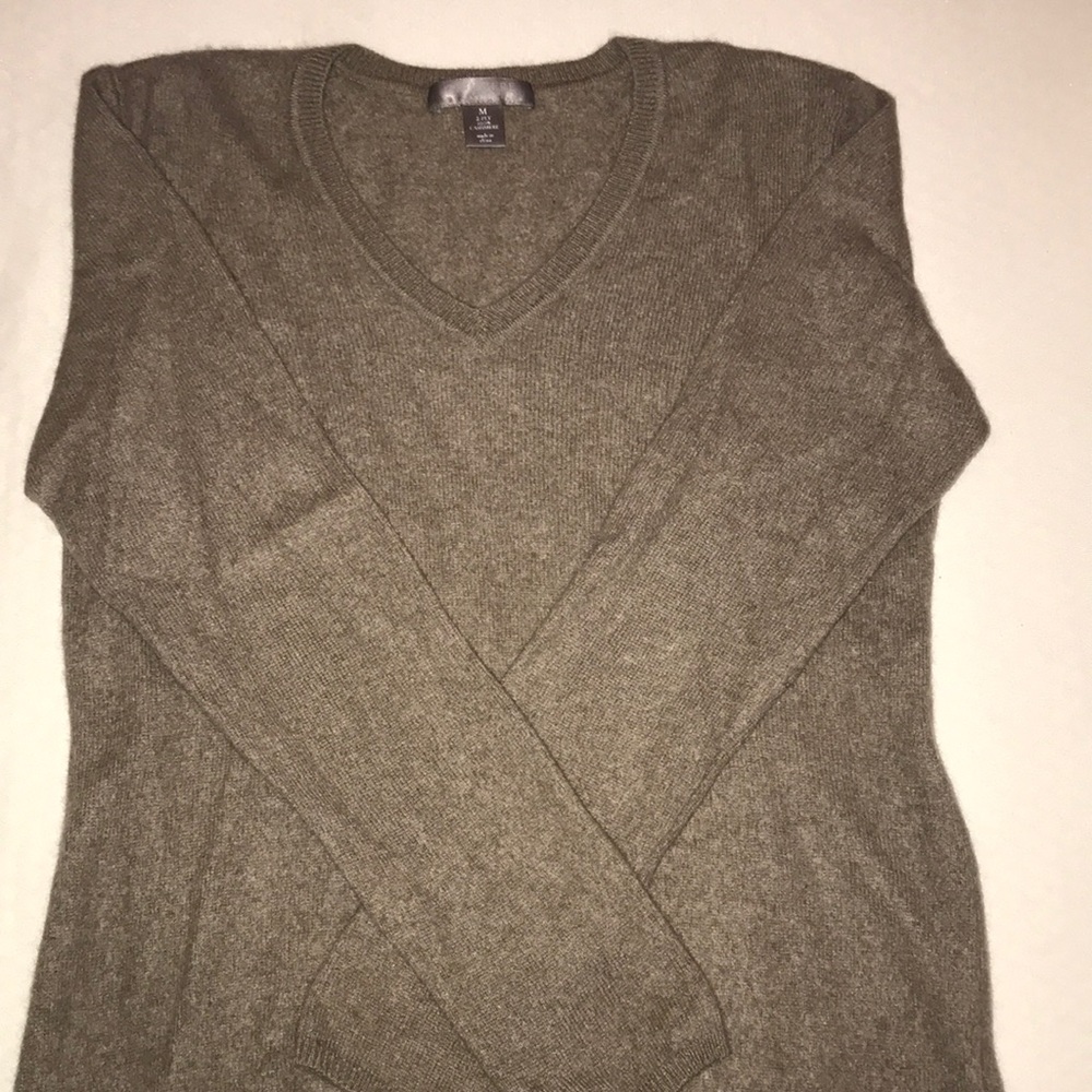 Tan super soft cashmere long sleeve.